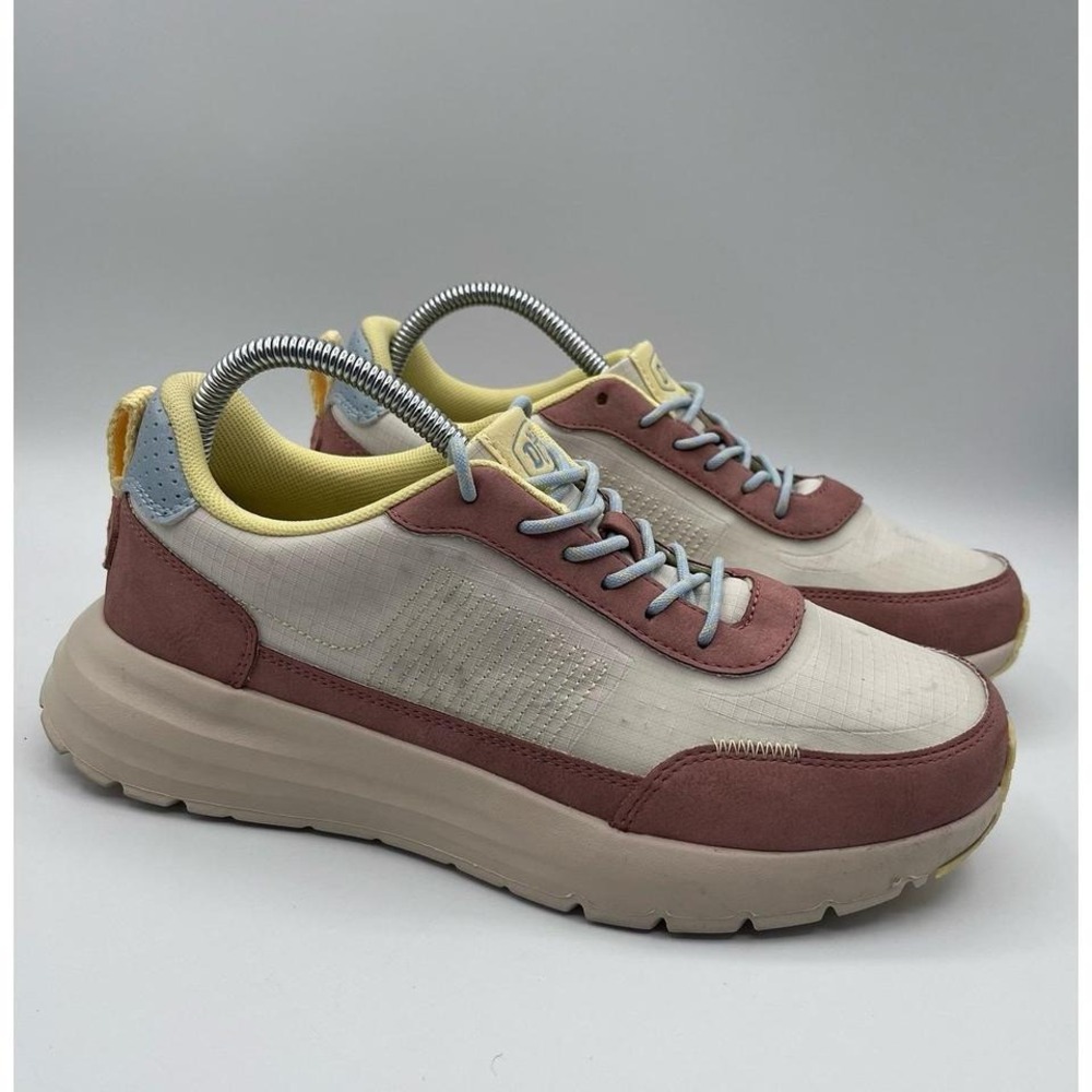 Hey‎ Dude Sirocco Alta W Colorblock Sneakers Women's Size 9 Sand Pink Beige EU40